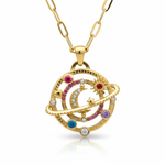 Oria — Celestial Orbit Moon Necklace