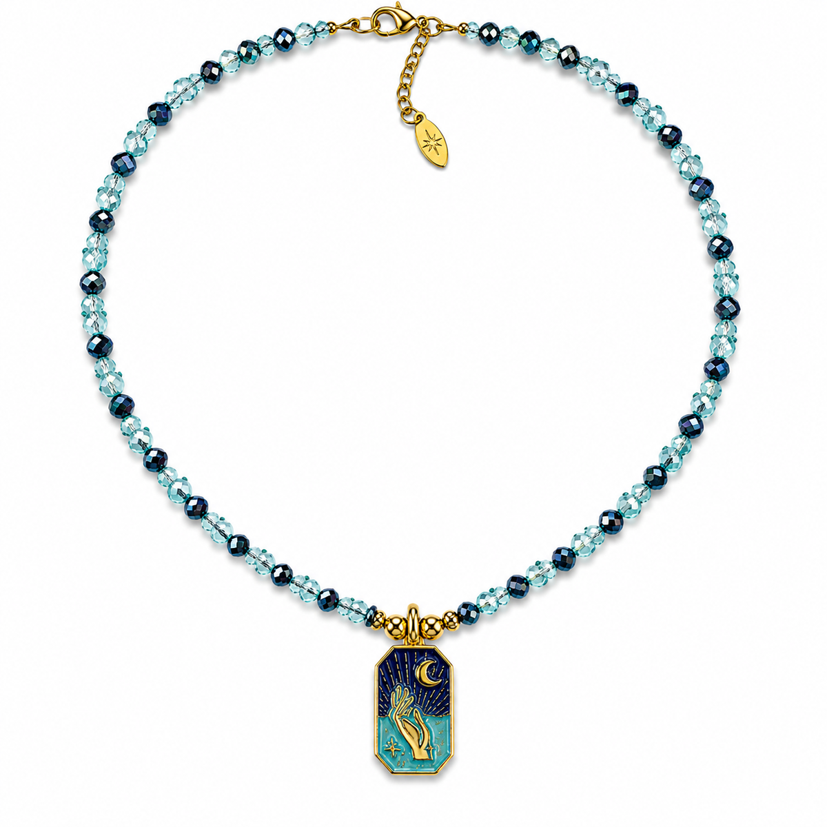 Caelia – Handmade Celestial Beaded Necklace